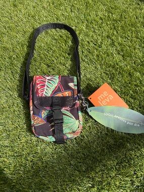 Farm Rio Tropical Print Crossbody Bag - colorful leaf/print pattern